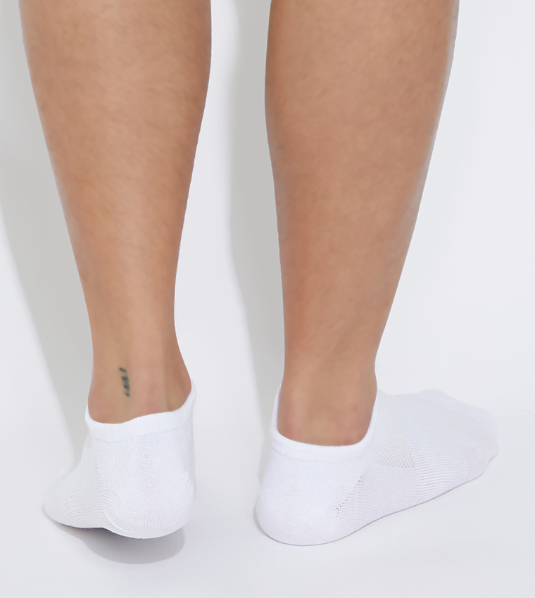 Pack Of 3 Non Terry Super No Show Socks
