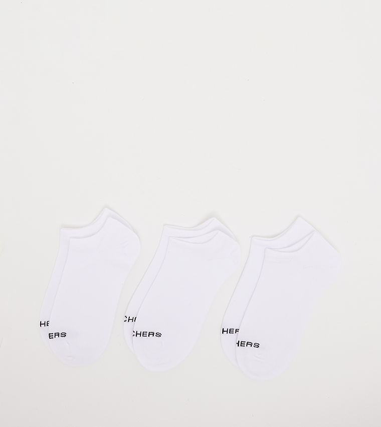 Pack of 3 Non Terry No Show Socks