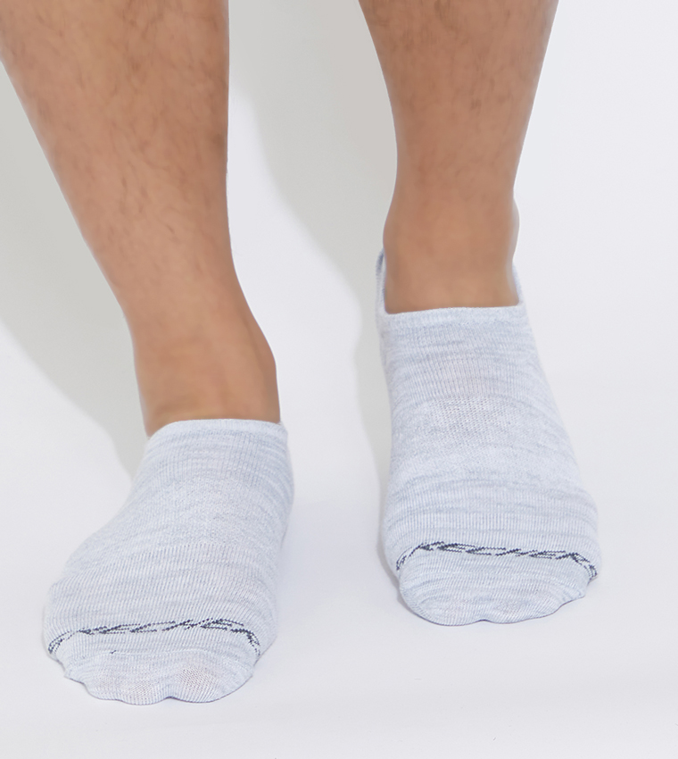 Pack Of 3 Non Terry No Show Socks