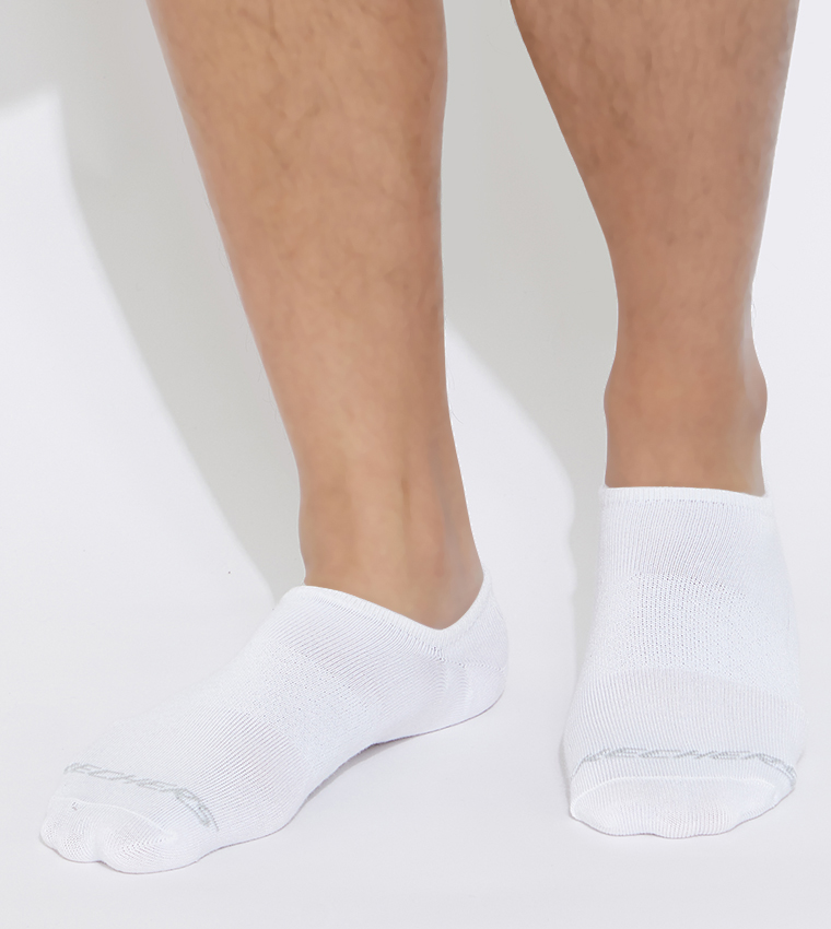 Pack Of 3 Non Terry No Show Socks