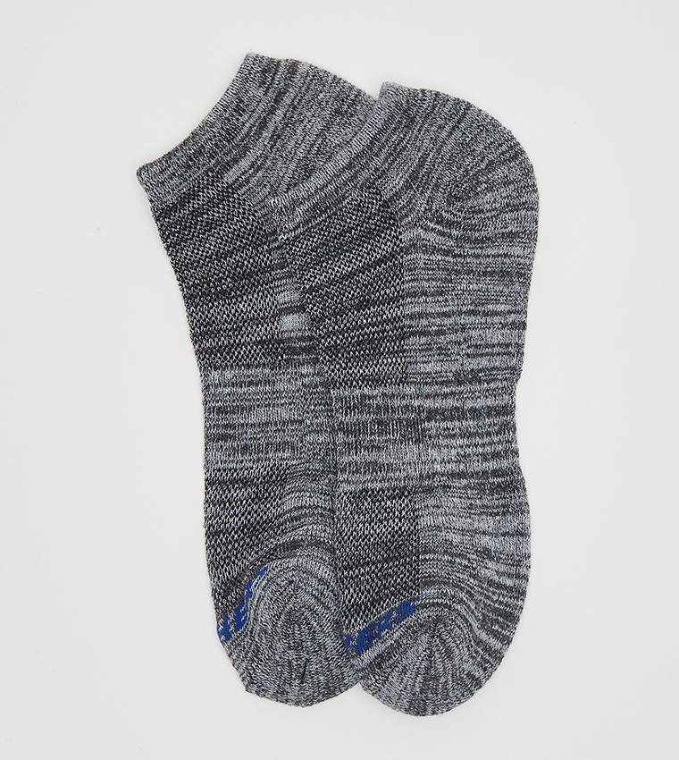 Pack of 3 Logo Detail No Show Socks