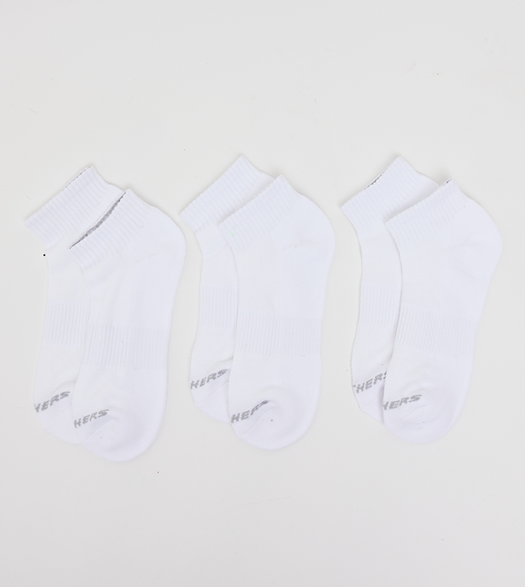 3-Pack Printed Ankle Socks