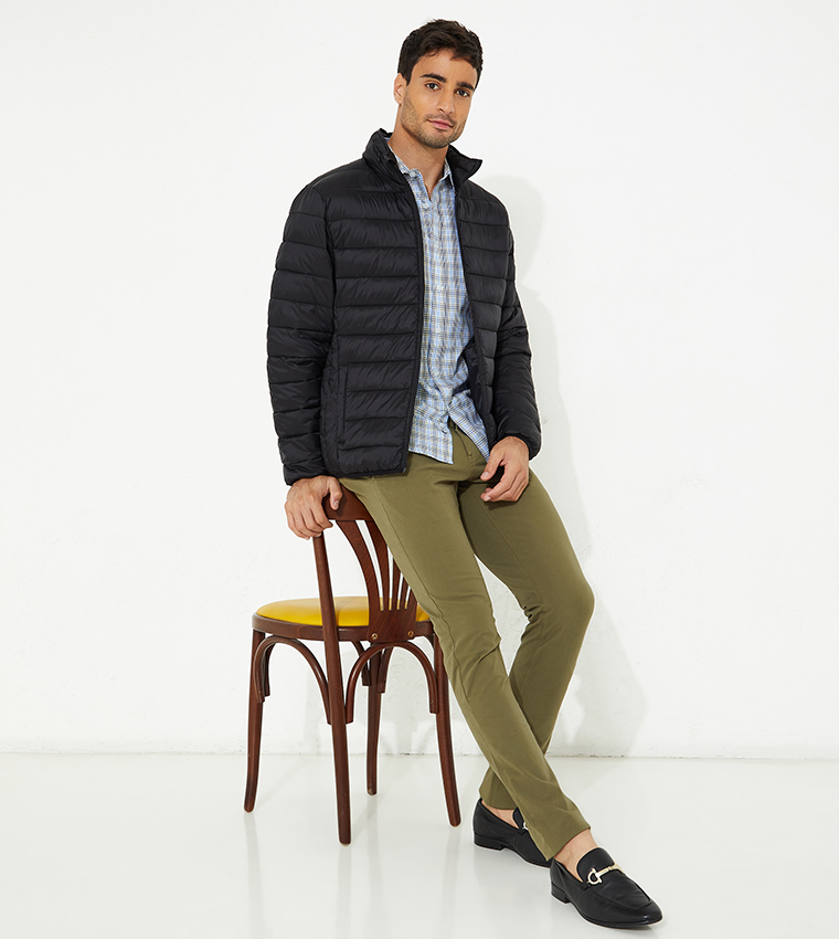 Solid Puffer Jacket