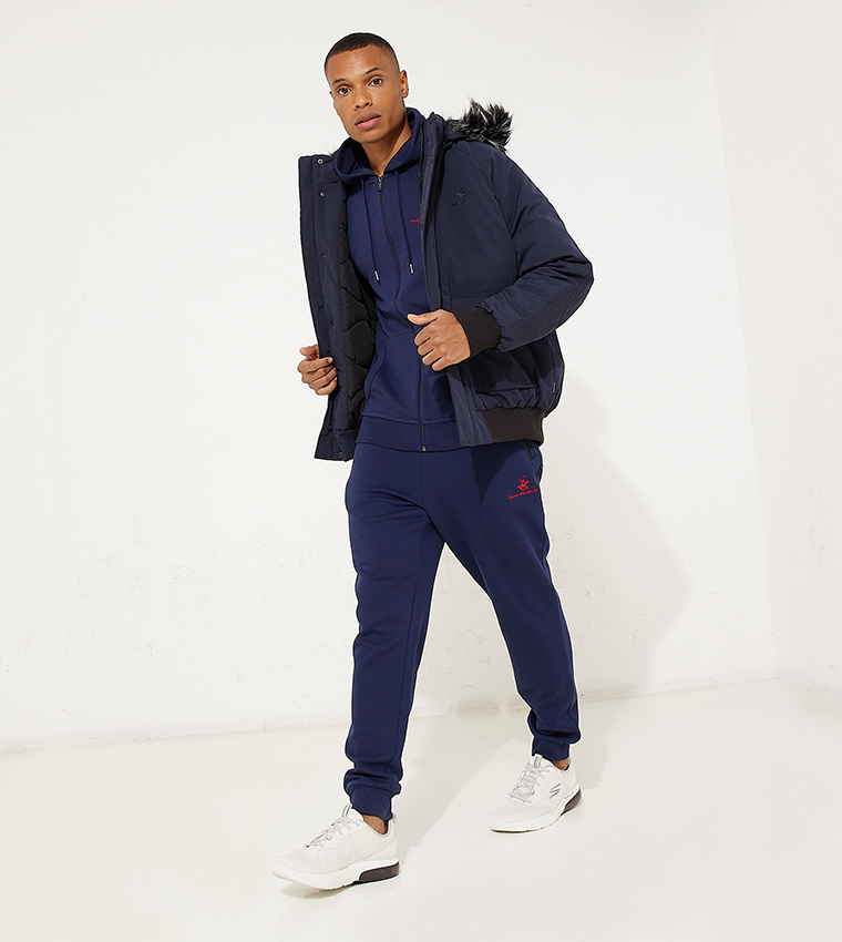 Logo Embroidered Puffer Jacket