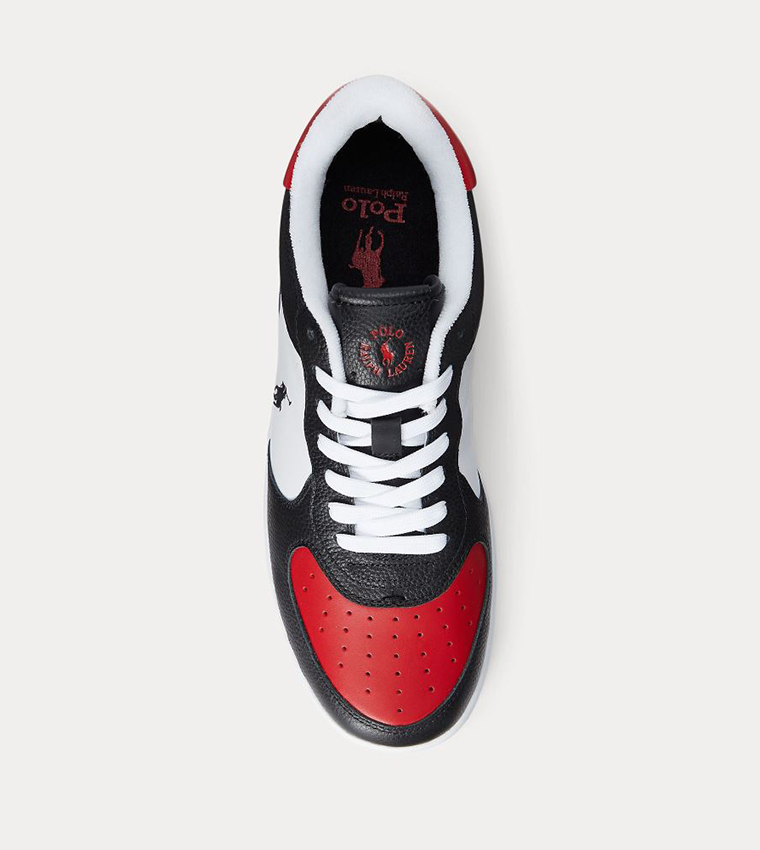 Color Block Logo Detail Low Top Sneakers