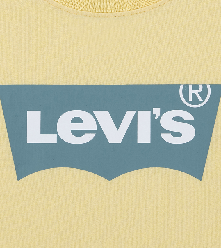 Batwing Logo Printed Crew Neck T-Shirt