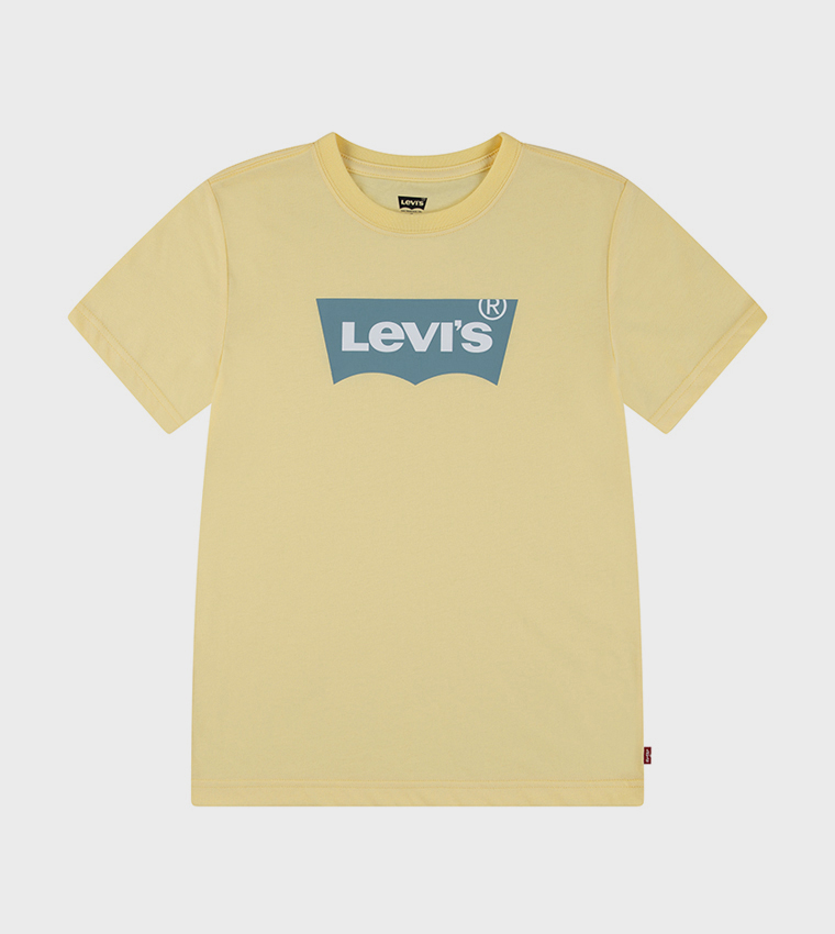 Batwing Logo Printed Crew Neck T-Shirt