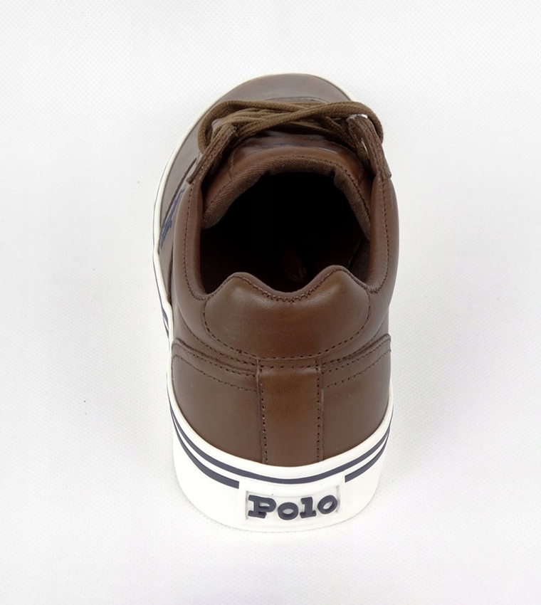 Logo Detail Round Toe Low Top Sneakers