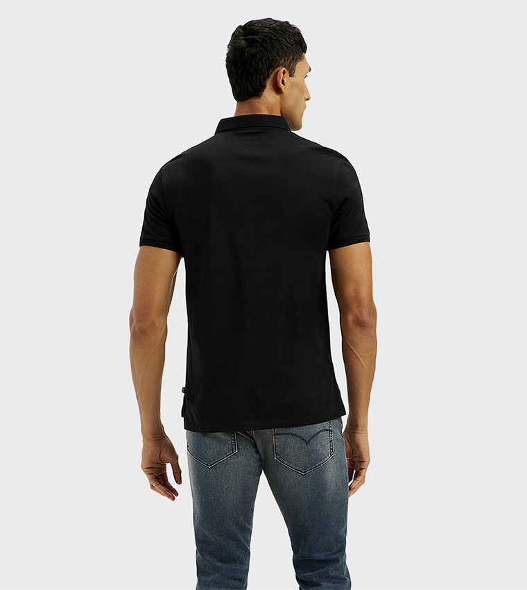 Solid Slim Fit Polo T-Shirt