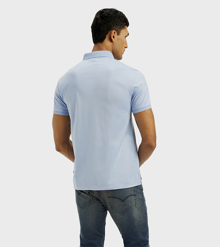 Solid Slim Fit Polo T-Shirt
