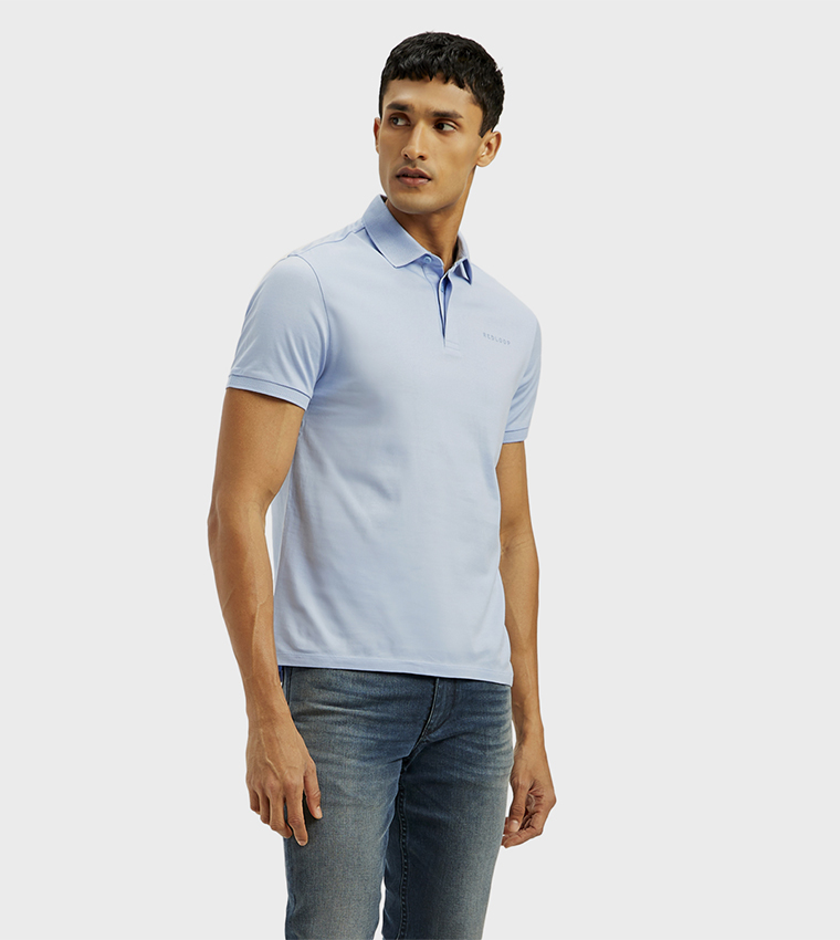 Solid Slim Fit Polo T-Shirt