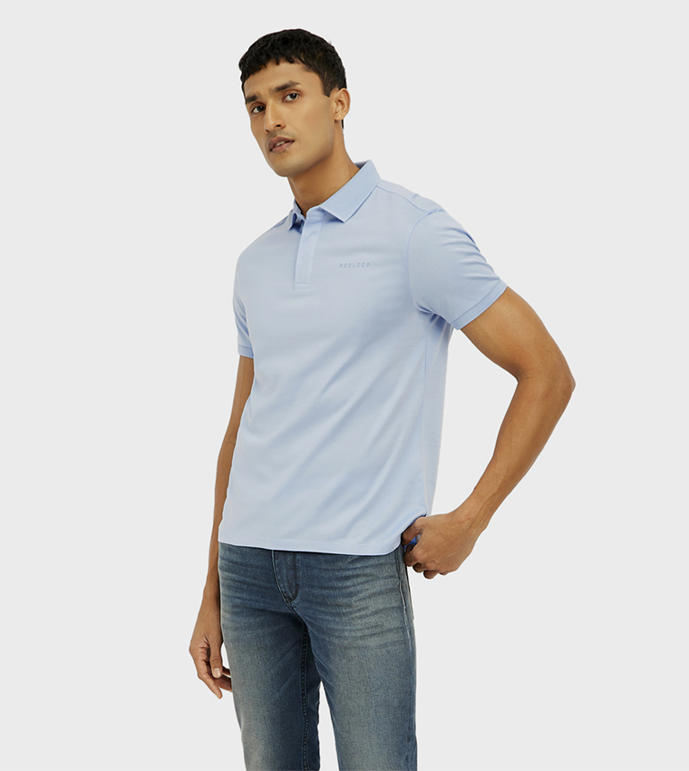 Solid Slim Fit Polo T-Shirt