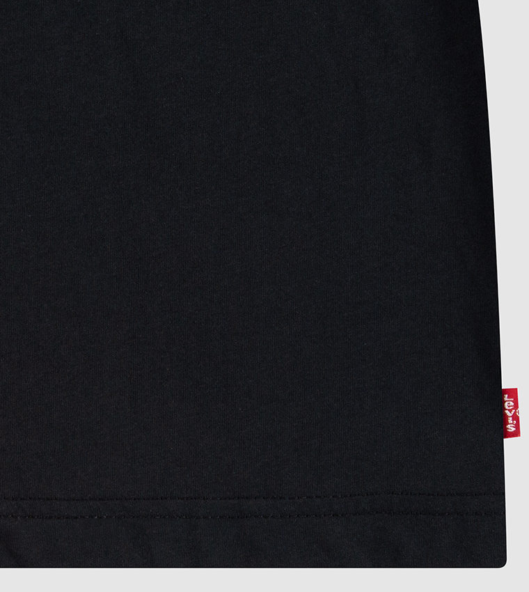 T-shirt Garçon Levi's Batwing Chest Hit - Coupe Régulière, Manches Courtes, Col Côtelé - Logo Discret, Tissu Jersey Confortable