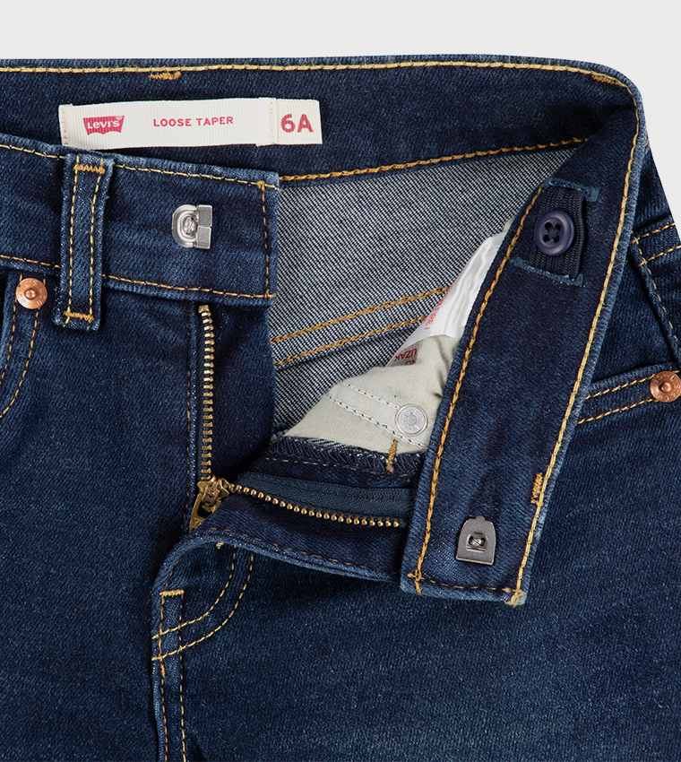 Faded Loose Tapered Fit Jeans