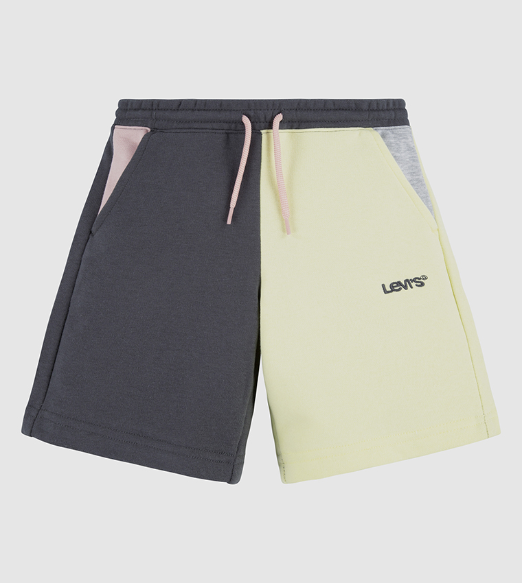 Logo Detail Color Block Shorts