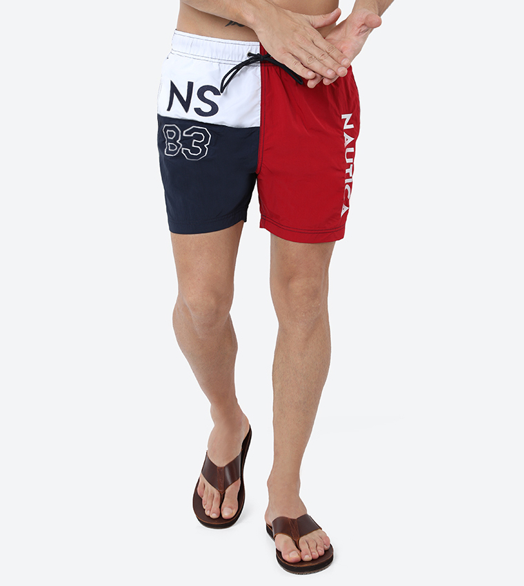 Buy Nautica Elasticated Woven Swim Shorts 6Nrnaut Red In Red 6thStreet Bahrain