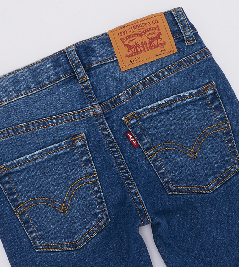 Buy Levi's Boy's 510 Skinny Fit Eco Warm Jeans In Blue | 6thStreet Oman