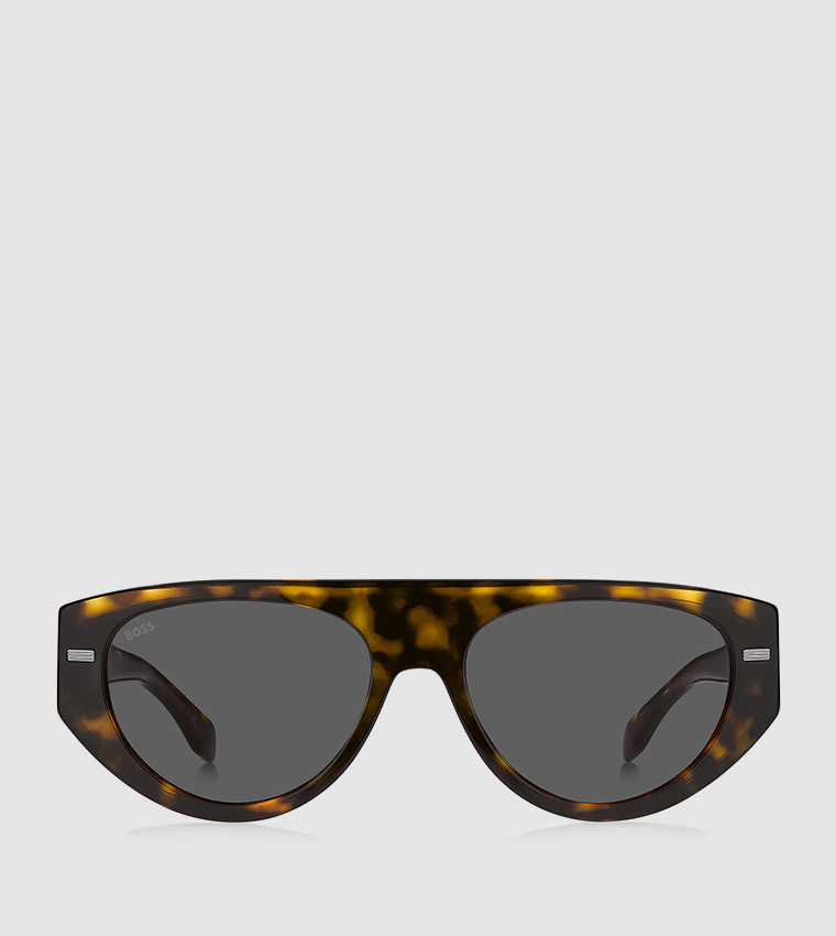 نظارة شمسية مربعة منقوشة