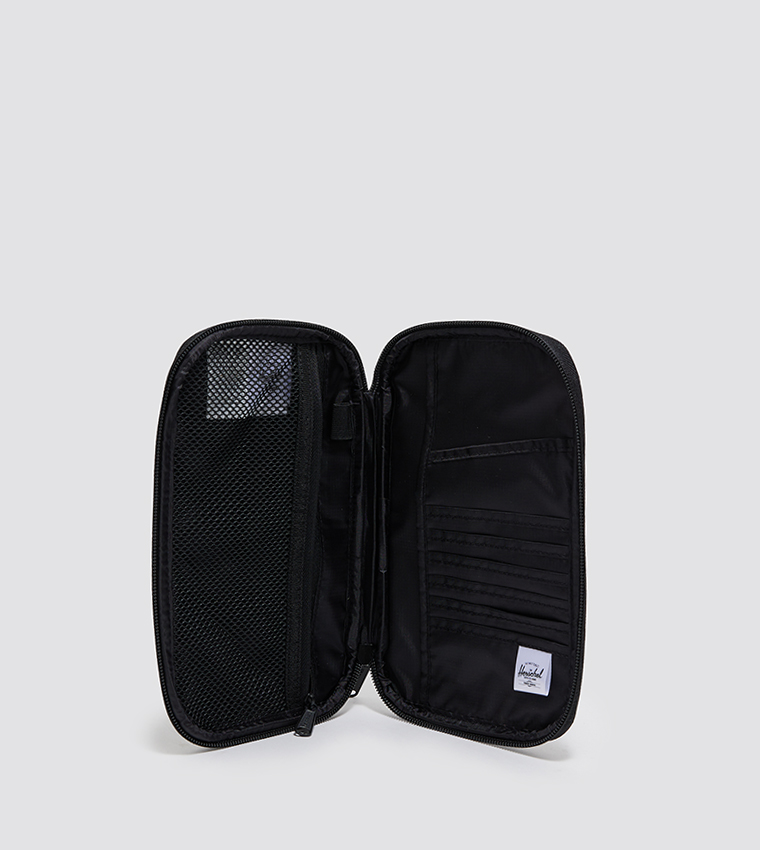 Buy Herschel Printed Zip Around Travel Wallet In Black 6thStreet UAE