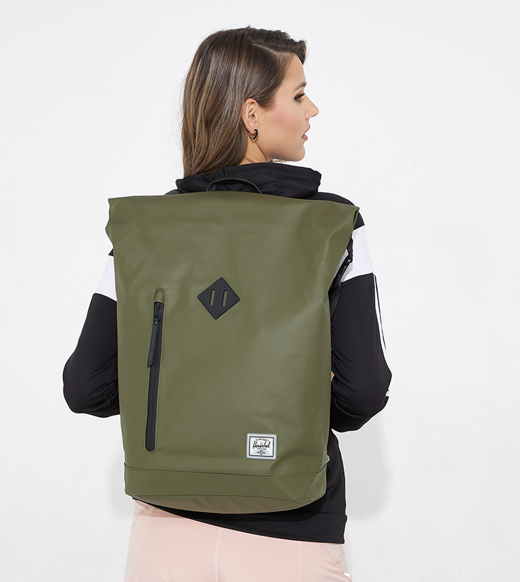 Buy Herschel Roll Top Closure Backpack In Green 6thStreet Oman