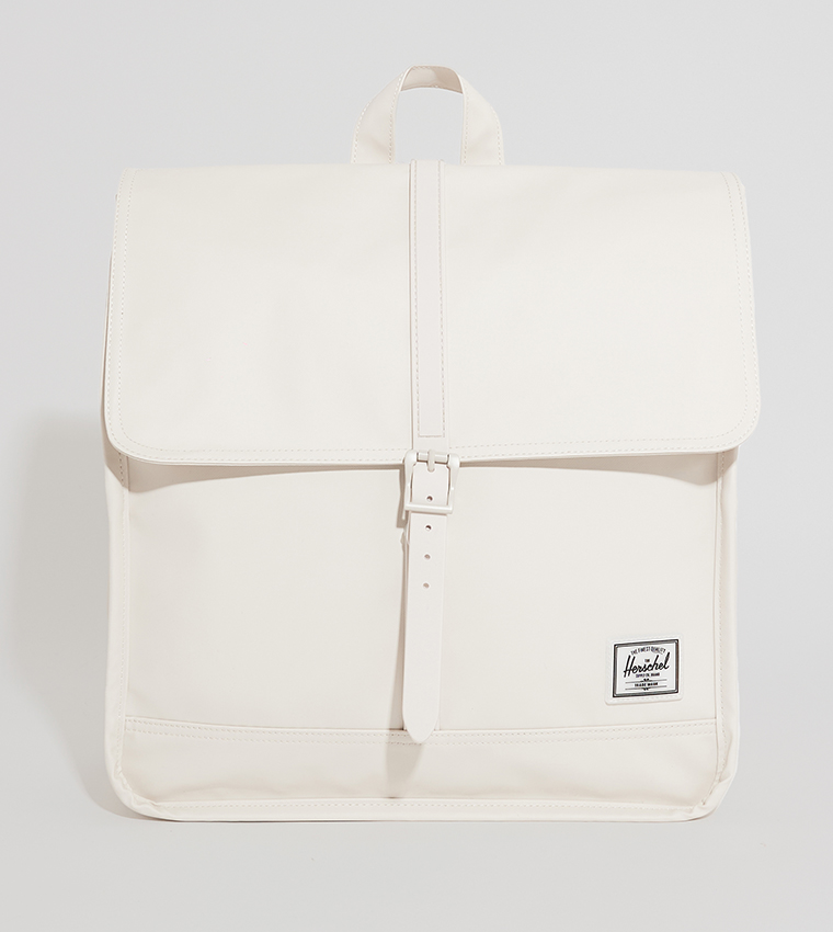 City Logo Badge Flap Backpack