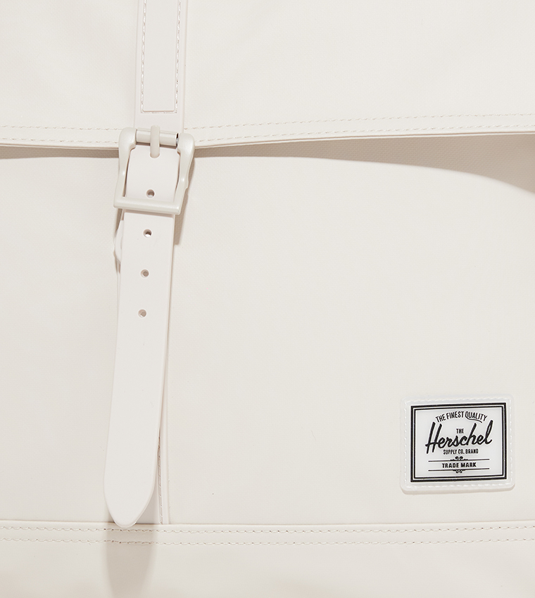 City Logo Badge Flap Backpack