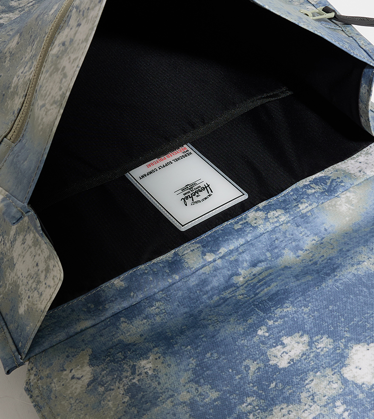 City Patterned Flap Backpack