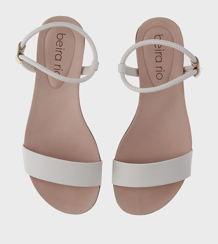 LYRA Embellished Ankle Strap Flat Sandals