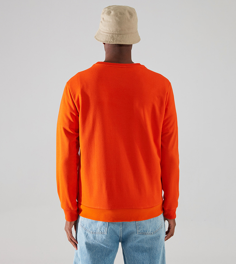 Buy Trendyol Regular Fit Sweatshirt In Orange 6thStreet UAE