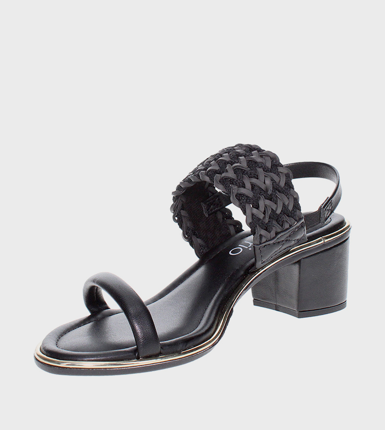 DEW Slingback Block Heel Sandals