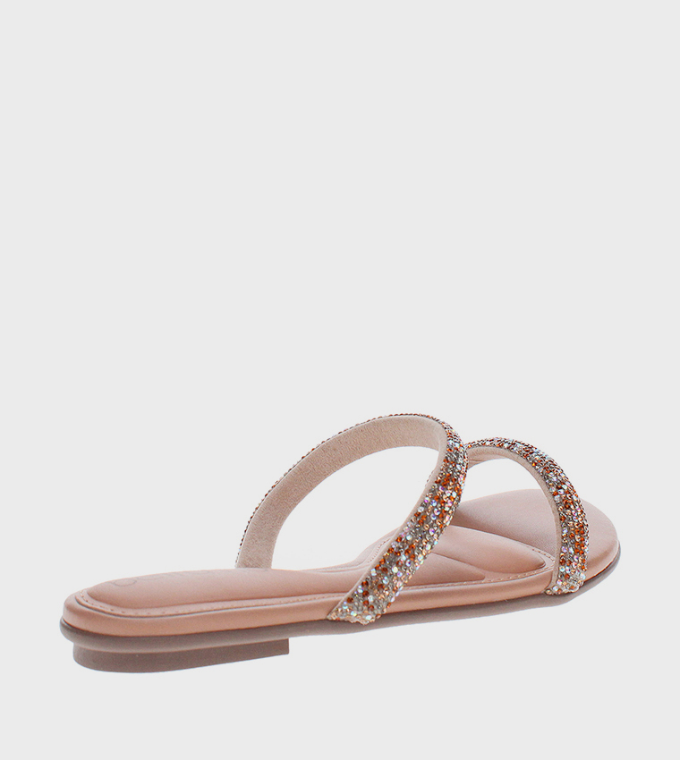 ULFE Embellished Flat Sandals