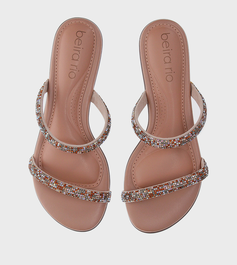 ULFE Embellished Flat Sandals