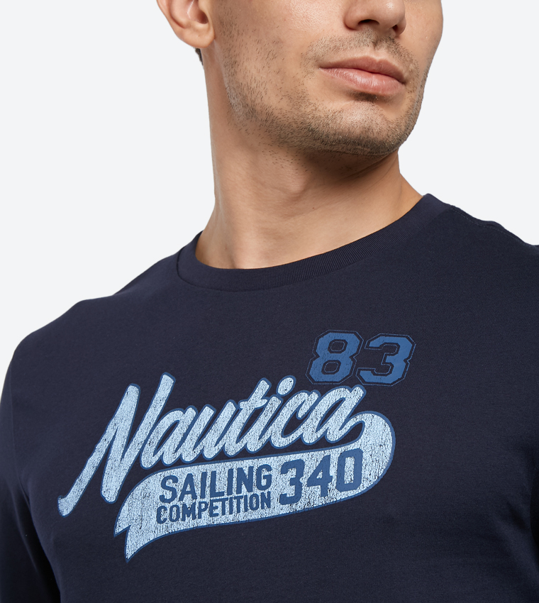Nautica Short Sleeve Button Down Shirt - Medium, Large - Navy Blue - Brand  New