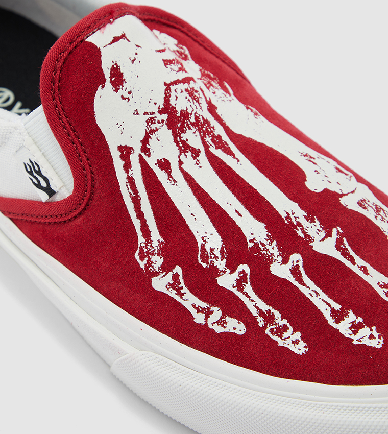 X-Ray crimson Red Slip-On suede  men’s 6 women’s 7.5 Buy Straye Ventura Vulcanized Shoe X Ray Crimson Cream Suede  main image 2