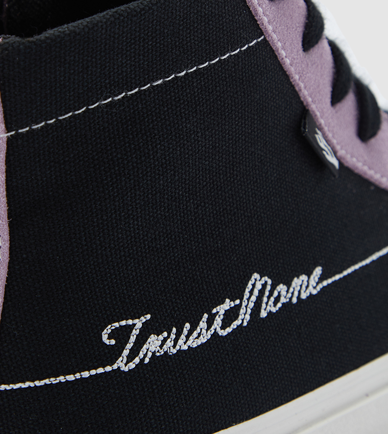 Hiland Vulcanized Shoe-Lavender/Black Cream
