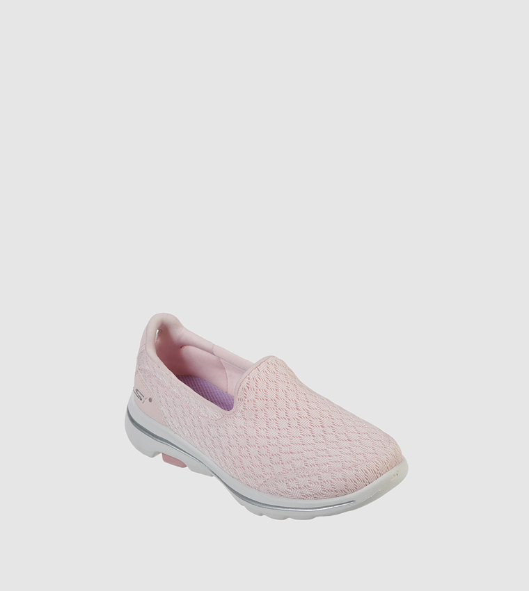 skechers go walk canvas slip on adorn