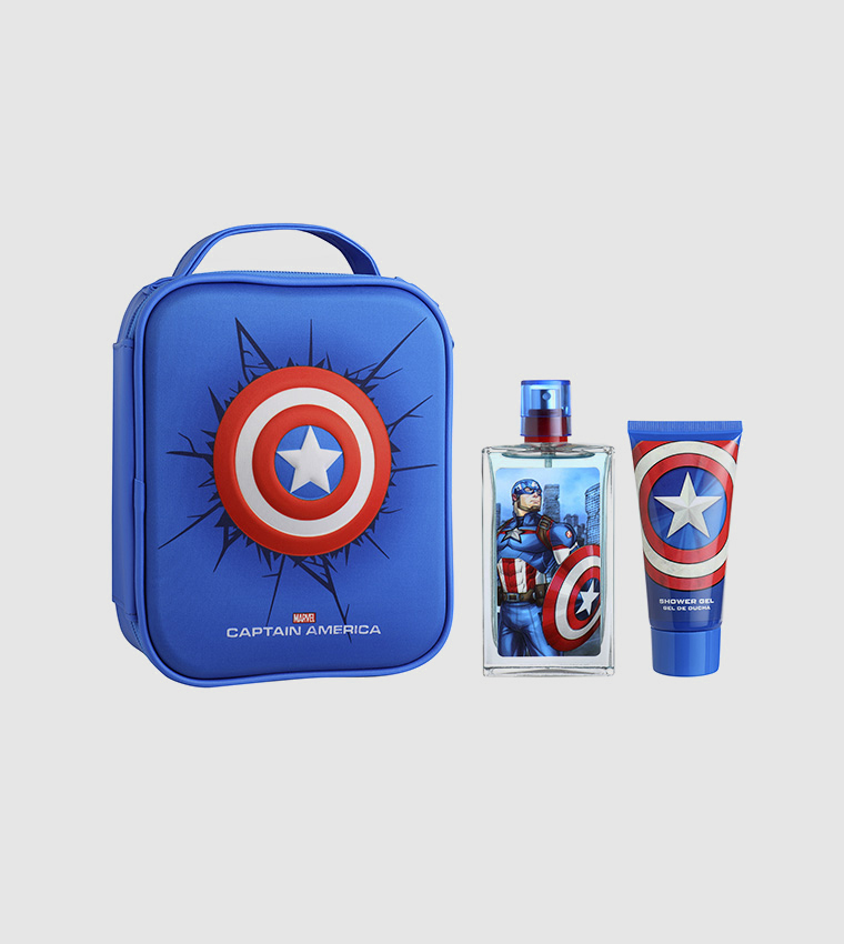 Buy Marvel Captain America Bag With (EDT 100 Ml Shower Gel 75 Ml