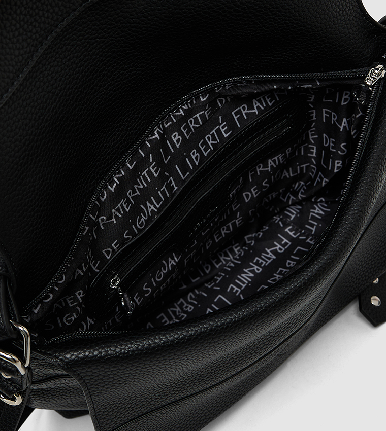 Paisley Embroidered Adjustable Strap Crossbody Bag