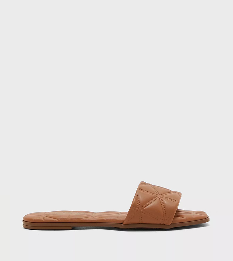 Square toe best sale slide sandals