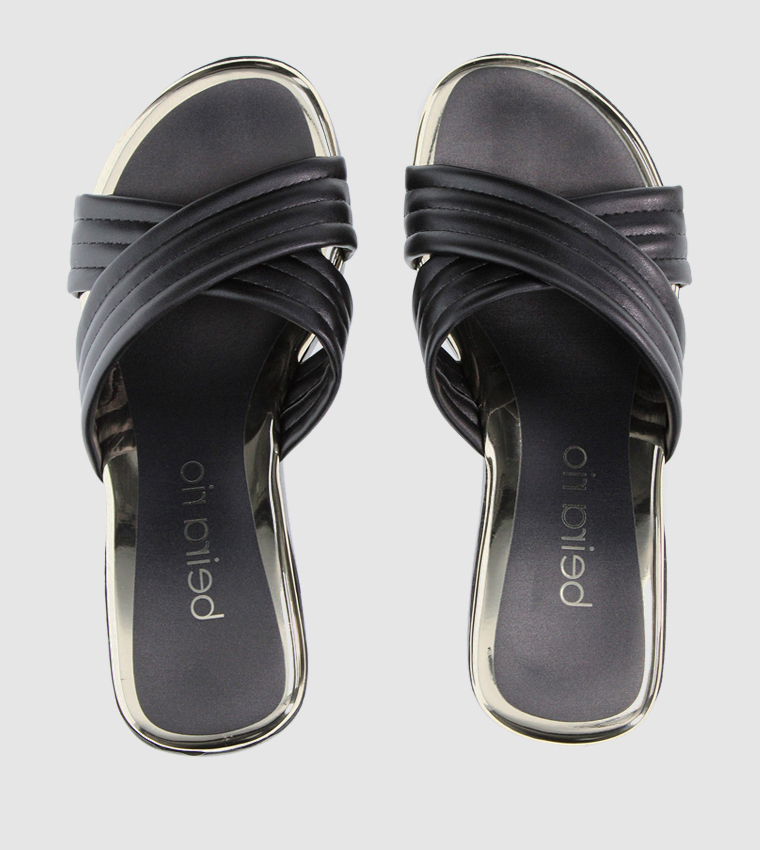 JANE Criss-Cross Wedge Sandals