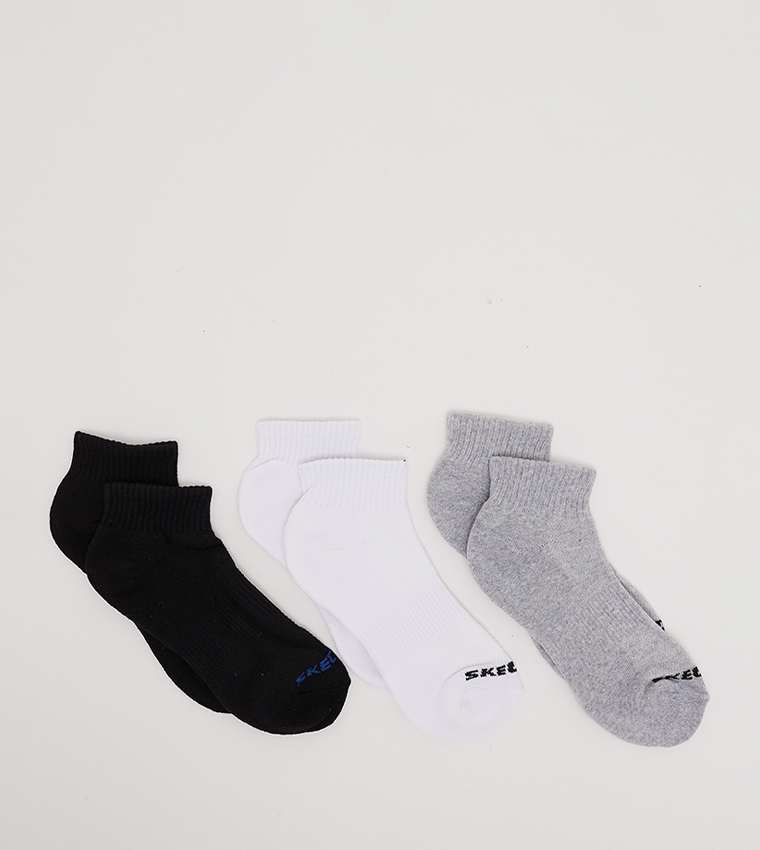 Pack of 3 Knitted Crew Socks