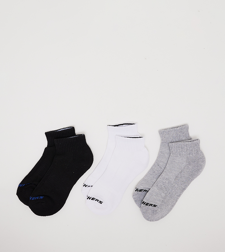 Pack of 3 Knitted Crew Socks
