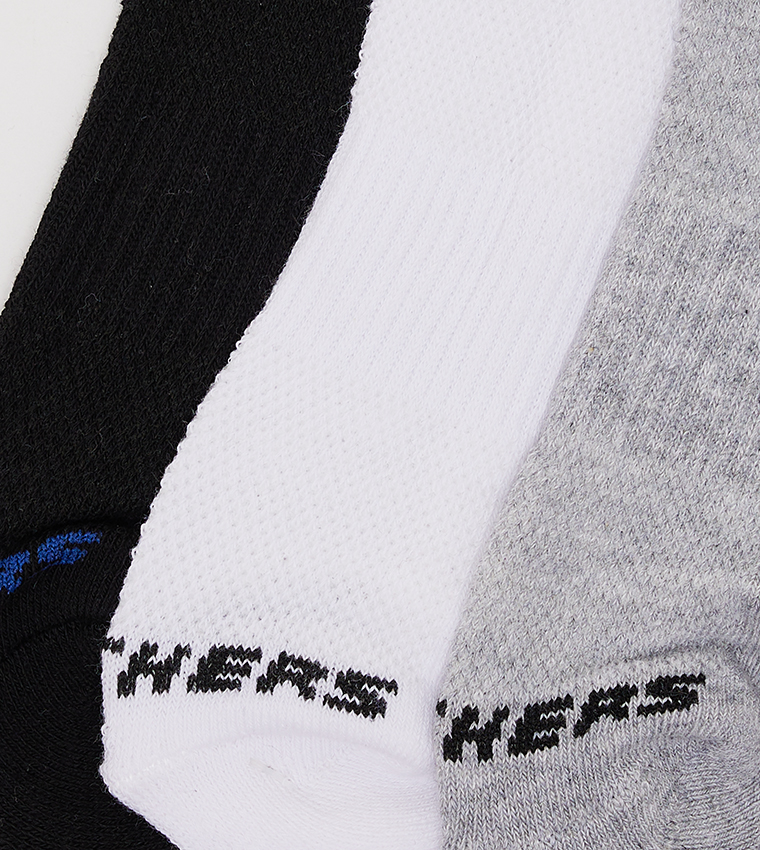 Pack of 3 Knitted Crew Socks