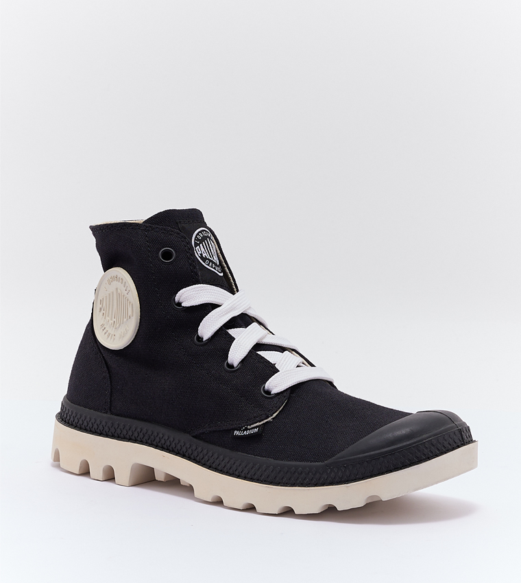 Palladium store boots canvas