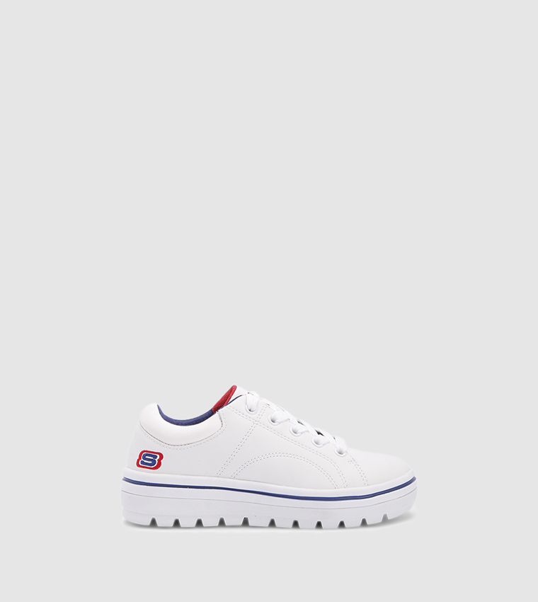 Buy Skechers Street Cleats Fresh Squad Sneakers In White