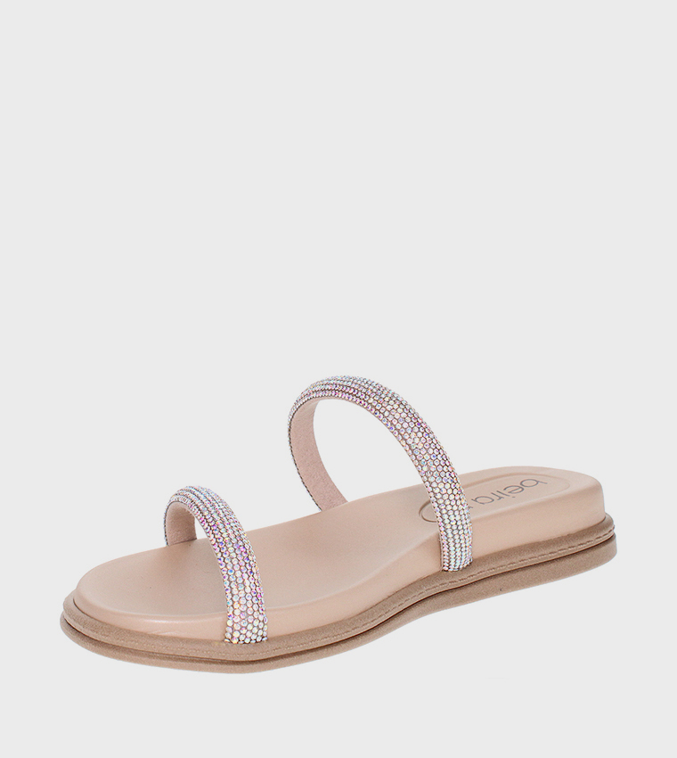 DIEM Embellished Flat Sandals