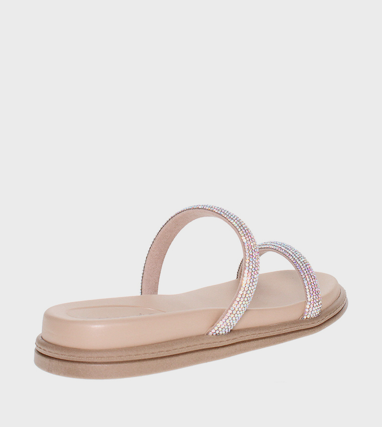 DIEM Embellished Flat Sandals