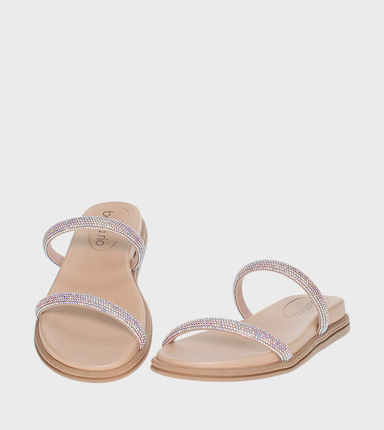 DIEM Embellished Flat Sandals