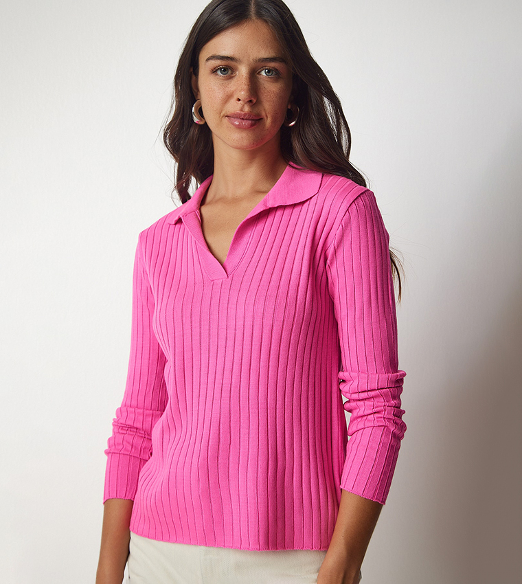 Knitted Collared Sweater