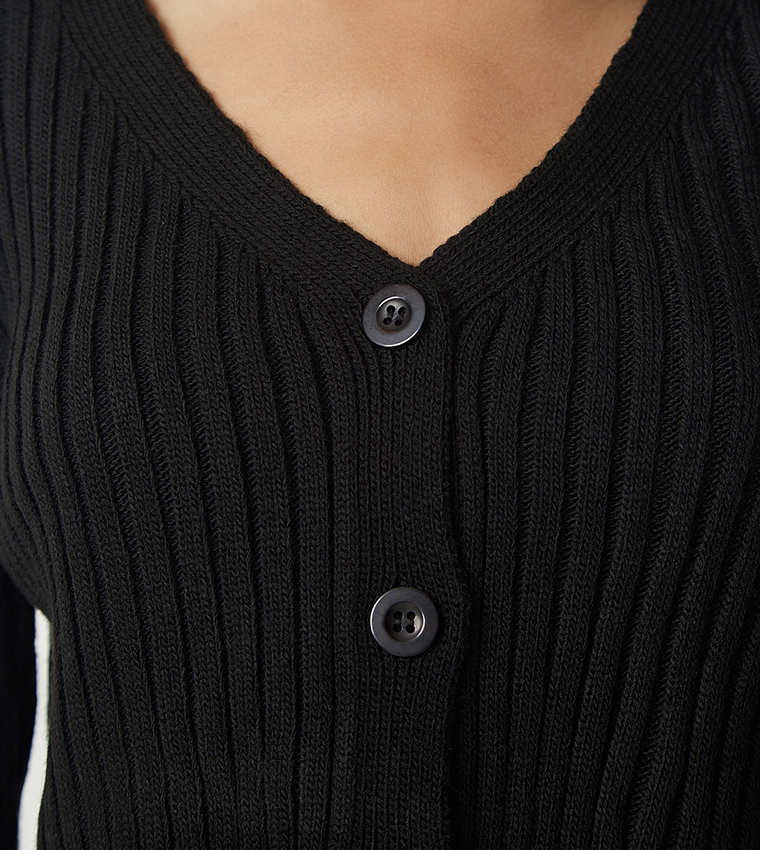 Knitted Cardigan And Skirt Set